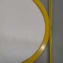 Garden 4 you Small Side Table, Round End Table, Outdoor Side Table with Metal Frame, Bedside Table for Living Room, Bedroom, Patio, Small Space, Yellow