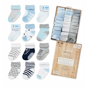 Baby Socks Cotton For Girls 12 Pairs  Soft And Comfortable Baby Girl Socks 0-6 Months, Adorable Sock Shoes For Baby Girl, Gift For Newborns (Pink)