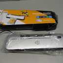 Vacuum Sealer Machine 75KPa Food with 6-in-1 Dry/Moist Modes & Digital Timer, Compact Lightweight Design, Built-in Cutter + 10 Bags (Black Silver)