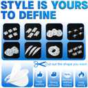 3 x Double Sided Foam Tape, Heavy Duty Adhesive Pads, 200pcs Square Mounting Tape, 1.5mm Extra Thick Waterproof Strips, Super Strong Sticky Pads for Walls, Doors, Wood, Metal, Glass, DIY Projects