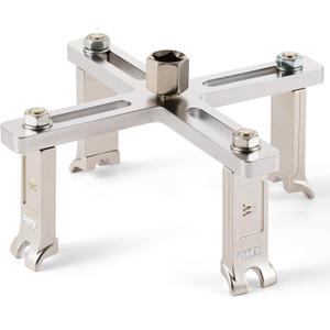 Orion Motor Tech Fuel Pump Removal Tool, 3.3" to 7.2" 4-Jaw Fuel Pump Lock Ring Tool, Heavy-Duty Fuel Pump Ring Removal Tool with 1/2" Drive, Adjustable Plastic Fuel Pump Remover Wrench for Car SUV