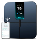 Wyze Scale Ultra, Smart Scale with 4.3" Color Display, Digital Bathroom Scale for Body Weight BMI Muscle Mass Composition, Wi-Fi & Bluetooth Body Fat Scale with Heart Rate, 400 lbs (Black)