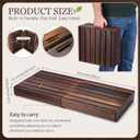 Leinuosen Wooden Step Stool 3.5'' for Adults, Kids 35'' Extra Long Bed Step