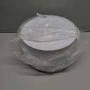 Nervure 100 Pieces Gold Plastic Plates - 10.25 inch Gold Dinner Plates - Heavyweight White and Gold Disposable Plates Ideal for Wedding & Party