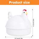 Microwave Egg Cooker, 4 Eggs Capacity Chicken Shaped Poacher Boiler Cooker, Microwave Egg Boiler, Cooker Boiler Steamer Gadgets for Cook Soft and Hard Boiled Eggs