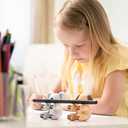 Li&Zhao Pen Pencil Holder Stand for Desk - 3 PCS Pen Stand Cute Holder for Desk for Kids Organizer Cute Office Decor, Animal Pencil Holder (Puppy-Koala-Elephant)