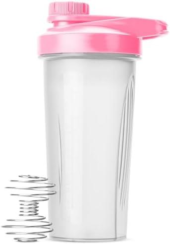 Mr. Pen Shaker Bottles - 28 oz, Pink Protein Mixer Bottle with Whisk Ball, Shaker Bottles for Protein Shakes Mr. Pen Shaker Bottles - 28 oz, Pink Protein Mixer Bottle with Whisk Ball, Shaker Bottles for Protein Shakes