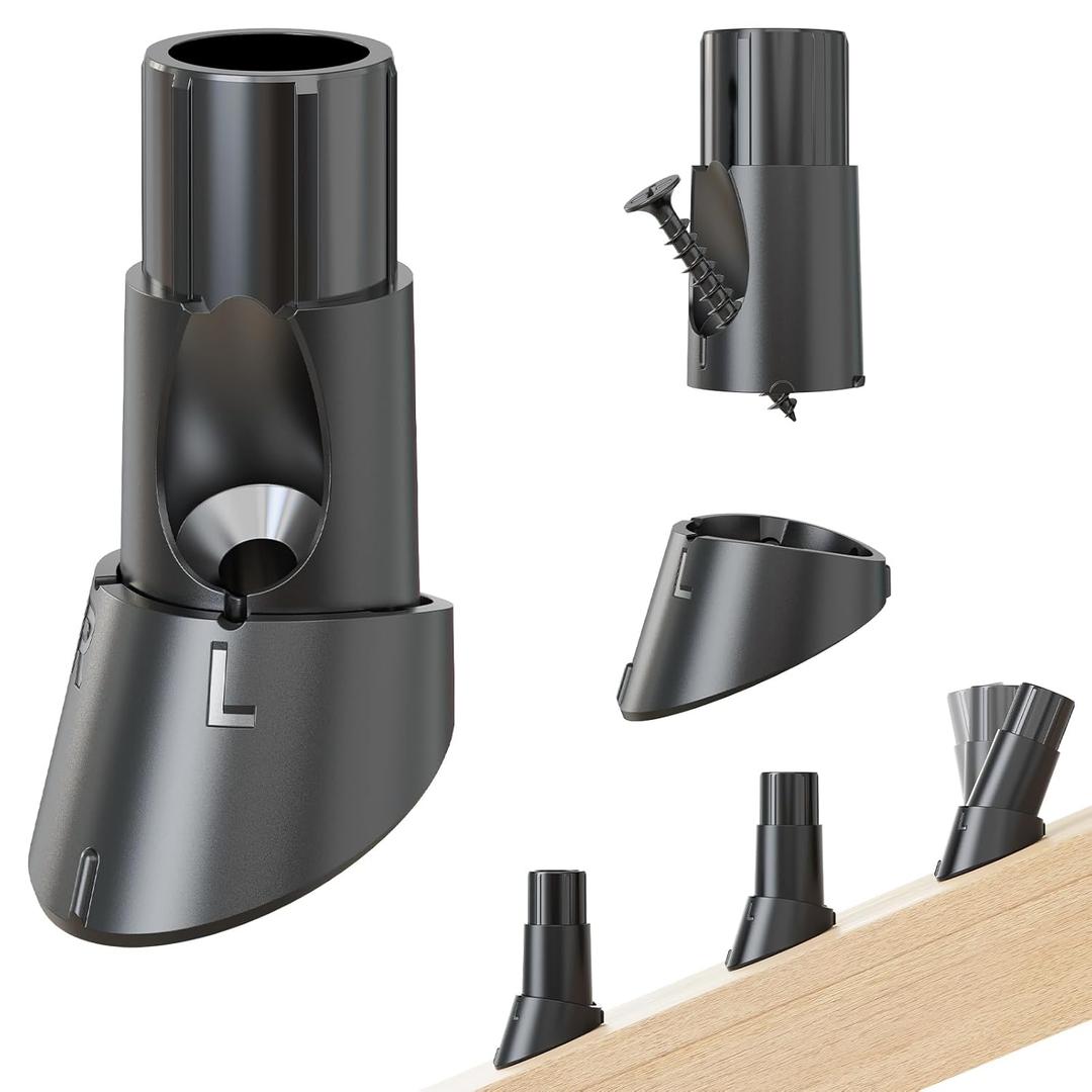 100 Pcs Baluster Slant Shoes for 3/4" OD Hollow Round Deck Balusters, Easy to Install Staircase Baluster Connectors, Stair Railing Connectors for 2242 Angled Railings, Baluster Repair Kit
