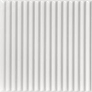 A La Maison Ceilings R133 Corrugated Pre-Painted Foam Glue-up Ceiling Tile (384 sq. ft./Case), Pack of 48, White