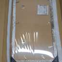 10x20 Picture Frame Set of 2, Distressed White Wood Frame with Real Glass Collage Frame, Display Pictures Three 5x7 With Mat or 10 x 20 Without Mat - Horizontal or Vertical Wall Mounting