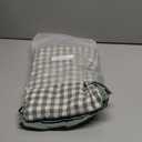 HunnmingRe Sage Green Gingham Plaid Ruffled Tablecloth 84 x 60 Inches 100% Cotton Checkered Rectangle Table Cloth Farmhouse Cottage Vintage Dining Table Cover Decor for Spring Holiday Party