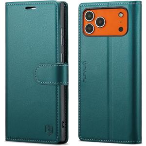 Wallet Case for iPhone 17 Pro Max with Credit Card Holder,PU Leather Folio Flip Kickstand Protective Shockproof Cover for Apple 17 Pro Max Phone Case (Green, for iPhone 17 Pro Max - 6.9'')