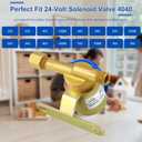 Humidifier Solenoid Valve 24V 4040 fit for Aprilaire 600 550 400 500 700 560 600M 700M 768 760A 568 560A Brass 24V Humidifier Water Solenoid Valve 4040 prime&swift