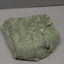 Sage Green Lace Curtains 54 Inch Length 2 Panels Set Country Rustic Leaf Floral Patterned Spring Sheer Lace Curtains Short for Bedroom, Rod Pocket Privacy Green Vintage Lacy Curtains, 42 x 54 Inch