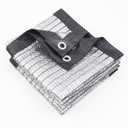 COOLBOYS 99% Aluminet Shade Cloth Reflective Tarp 20x30FT Silver