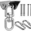 Stainless Steel Hanging Kit Swing Hangers and Hammock Spring and Swing Swivel Spinner Kglobal Swivel Hook and Locking Snap Hooks for Wooden Setstire Swing Swivel, Seat Trapeze Yoga