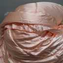 Satin King Comforter Set Silk Like Satin Bedding Set Hotel Soft Polyester Pink Bed Set Luxury Silky Pillow Cover with Quilt Set Ruffle Down Comforter Home Decor King