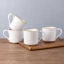 GBHOME Ceramic Coffee Mugs Set of 6, 12oz Handmade Ceramic Coffee Mugs Set for Latte/Tea/Beer/Hot Cocoa, Dishwasher & Microwave Safe