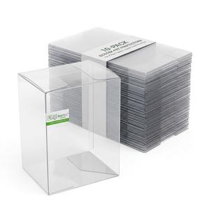 EcoTEK Clear PET Plastic Pop Protector Case Pack – Crystal Clear Vinyl Figure Display Protectors, 10pk