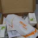 chiphy Floor Lamp, Dimmable 64" Tall Standing Lamp, 3 Levels Adjustable Brightness 12Wx2 LED Bulbs, Column Floor Light White Fabric Shade, Home Decor for Living Room, Bedroom, Kids Room (Dimmable/foot switch)