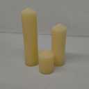 Assorted Pillar Candles for Weddings and Home Décor, 3" Assorted Yellow Pillar Pack 18 pcs