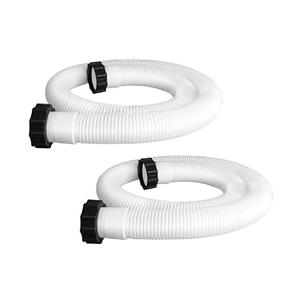 1-1/ 2 Inch × 59 Inch Accessory Pool Pump Replacement Hose for Pool Sand Filters & Saltwater Systems with 1, 500 to 2, 500 GPH Capacity (5 pack white)