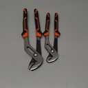 HORUSDY 2-Piece Groove Joint Plier Set, 8" & 10" Adjustable Water Pump Pliers, Straight Jaw Tongue and Groove Pliers for Plumbing, Pipe Fittings, Nuts, Bolts, and Home Repair