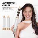 5 in ONE Hair Dryer Brush, Blow Dryer Curling Wand Hair Styling Tools Set, Ionic Hot Air Brush Round Brush Blow Dryer, Left&Right Styler 100-120V