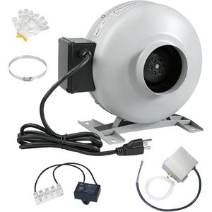 M-4DBT Automatic Dryer Booster Exhaust Fan, 200 CFM Auto-On dryer booster fan for 4 Inch Duct, Quiet dryer vent booster fan, Reduces Drying Time - Easy Install vent fan booster