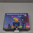 OJQ 20 Pack Hexagon Lights Wall RGB Panel - Hexagonal Led Lights Room Decor Wall Lights Birthday Decorations Gaming Equipment Honeycomb Shape Panels Hexagon Gaming Lights for Bedroom Children