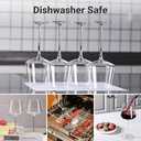 Physkoa Wine Glasses Set 6-18oz-LeadFree Wine Glass with Long Stem,Clear Stemmed Wine GlassesHandBlown Glassware Crystal Wine Gifts for Women Birthday Wedding