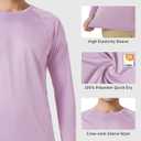 Mens UPF 50+ Rash Guard Swim Shirt Long Sleeve Moisture Wicking Quick Dry Lightweight Wrinkle-Resistant (M)