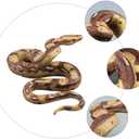 Toyvian Snake Toy Rubber Snake Pranks for Adults High Simulation Rubber Fake Python Model for Garden Props and Halloween Tricky Creepy Prank