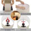18.1'' Small Modern Touch Lamps for Nightstand Set of 2 with 3 Way Dimmable, Table Lamps for Living Room, Office, Bedside Lamps with Heavy Iron Base, Touch Switch, Bulb Included, Black
