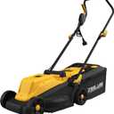 Electric Lawn Mower Corded, 13 Inch 11-Amp Lawn Mowers with 8 Gallon Collection Bag, 3-Position Cutting Height Adjustment for Lawn Care