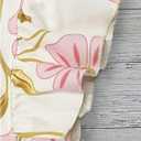 SOLY HUX Women's Floral Blouse Ruffle Cap Sleeve Crewneck Casual Summer Tops (Pink, S)