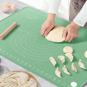 Silicone Mats for Baking 26" x 18" Pastry Mat with Measurements Extra Thick Baking Mat for Rolling Out Dough,Bread,Pie,Cookies,Sourdough,Pizza and fondant,Food Grade Dough Mat