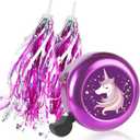 Kids Bike Bell with 2 Pcs Bike Streamers for Girls, Cute Children's Bicycle Accessories