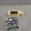 Gaoye 2.5 Professional Reading Glasses for All Day - Computer Readers with Blue Light Protection - Value Pack (B1-5 Pack Light Black)