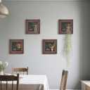 Air Plant Holder Tillandsia Ionantha Display Frame - Waterproof Wall Hanger Air Succulent Hanging Decor for Indoor House Plants, Creative Gift for Plant Parents