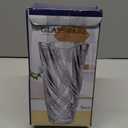 Unbreakable Flower Glass Vase 3.5lb 9.5inch Sparkle vase Bohemian Style, for Centerpieces,Kitchen,Office, Living Room,Wedding,Perfect Home Decor Glass Vase (Sparkle Color)