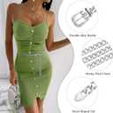 WHIPPY Waist Chain Belt Women Ladies Adjustable Body Waist Link Belts for Jeans Dresses
