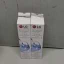 LG LT700P2 6-Month / 200 Gallon Refrigerator Replacement Water Filter, 2 Count (Pack of 1), White