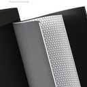 GarveeHome 13 Gal / 50 L Stainless Steel Kitchen Trash Can with Lid, Slim Step-On Garbage Bin, Large Rustproof Metal Trash Can with Soft Close, Inner Bucket & Rear Handle, Black