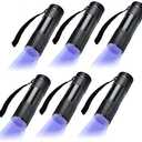 6 Pack UV Blacklight 9 LED Flashlight Torch Light Outdoors Etc (6 Pack)
