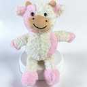 YUKOUQIAN Cow Stuffed Animal Cute Plush Doll Soft Toy Girls Boys 11" Birthdays Christmas Children's Day Halloween Thanksgiving Day(Stand Cow Light Pink)