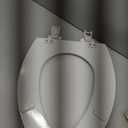 KOHLER 4636-RL-0 Cachet ReadyLatch Elongated Slow Close Toilet Seat, Soft Close Toilet Seat Quiet Lid, Contoured Grip-Tight Bumpers Installation Hardware, Apartment Essentials, White