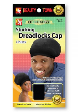 Beauty Town Stocking Dreadlocks Cap Black Pack Of 2