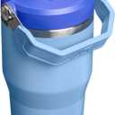 STANLEY IceFlow 2.0 Flip Straw Tumbler with Handle 20 oz | Twist On Lid and Flip Up Straw | Leakproof Water Bottle | Insulated Stainless Steel | BPA-Free | Blue Sky