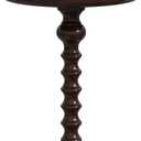 Yusong Round Side Table, Drink Table for Small Spaces, Mid-Century Accent End Table Nightstand Bedside Table for Living Room, Bedroom, Corners, and Office (Walnut)